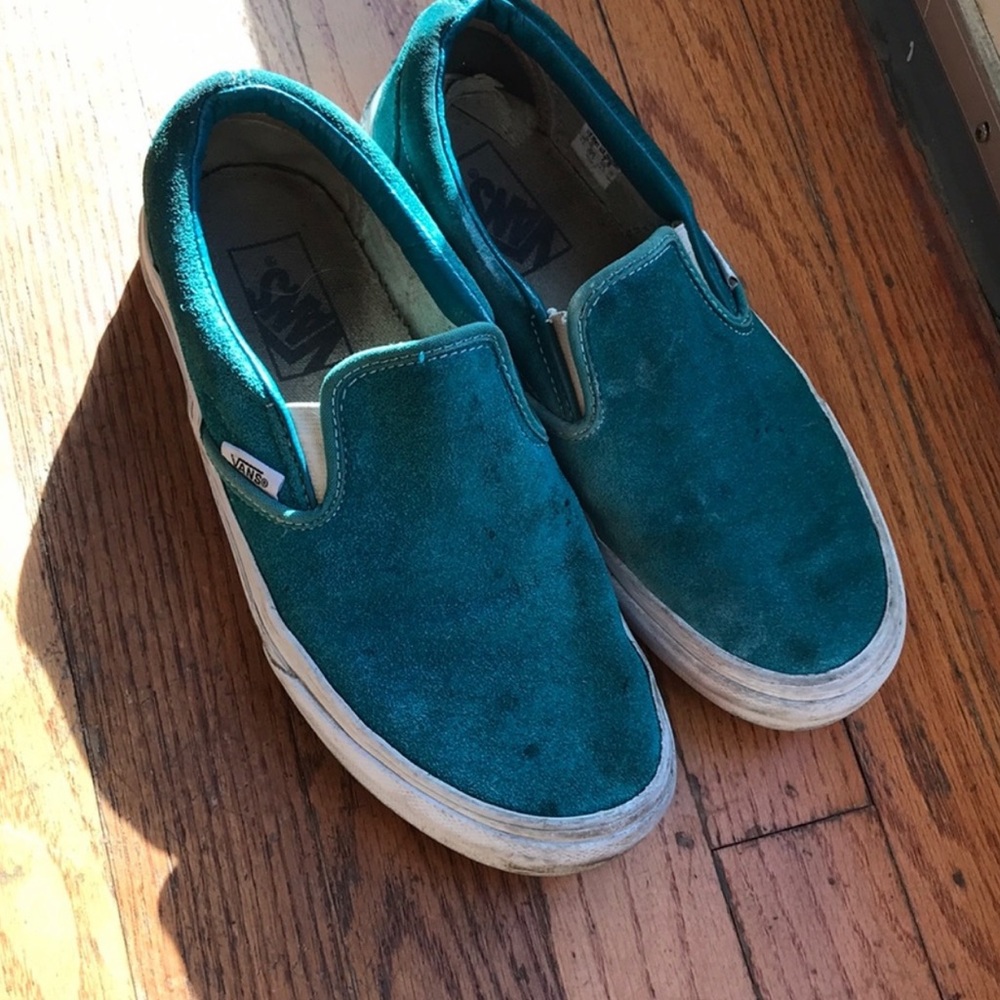 Slip On Blue Vans Suede
